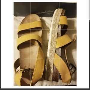 Mustard Yellow Platform Sandals